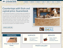 Tablet Screenshot of counterelements.com